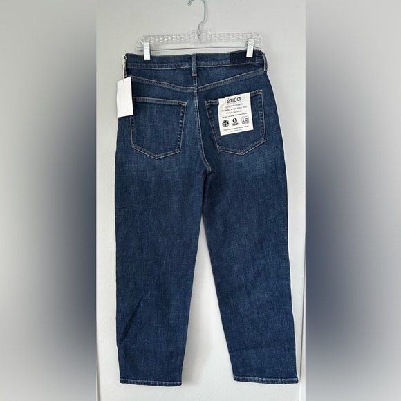 Etica Tyler Vintage Straight Leg Jeans In Chrome Diopside Size 28 NWT - Picture 6 of 6